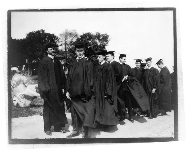 Alpha Kappa Psi founders at their graduation in 1905